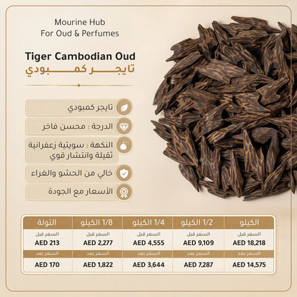 Tiger Cambodian Oud (عود تايجر كمبودي )